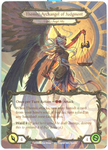 その他 Themis, Archangel of Judgment Auction Prices Realized Tcg Cards 2023 FLESH AND BLOOD DUSK TILL