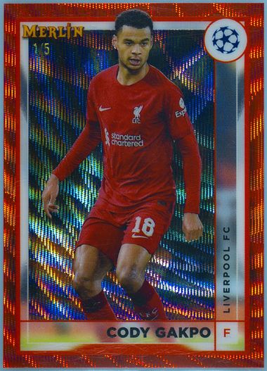 22-23 Topps Merlin CODY GAKPO 直筆サインカード 2022-23 Topps Merlin UEFA Autograph Auto Card : Cody Gakpo