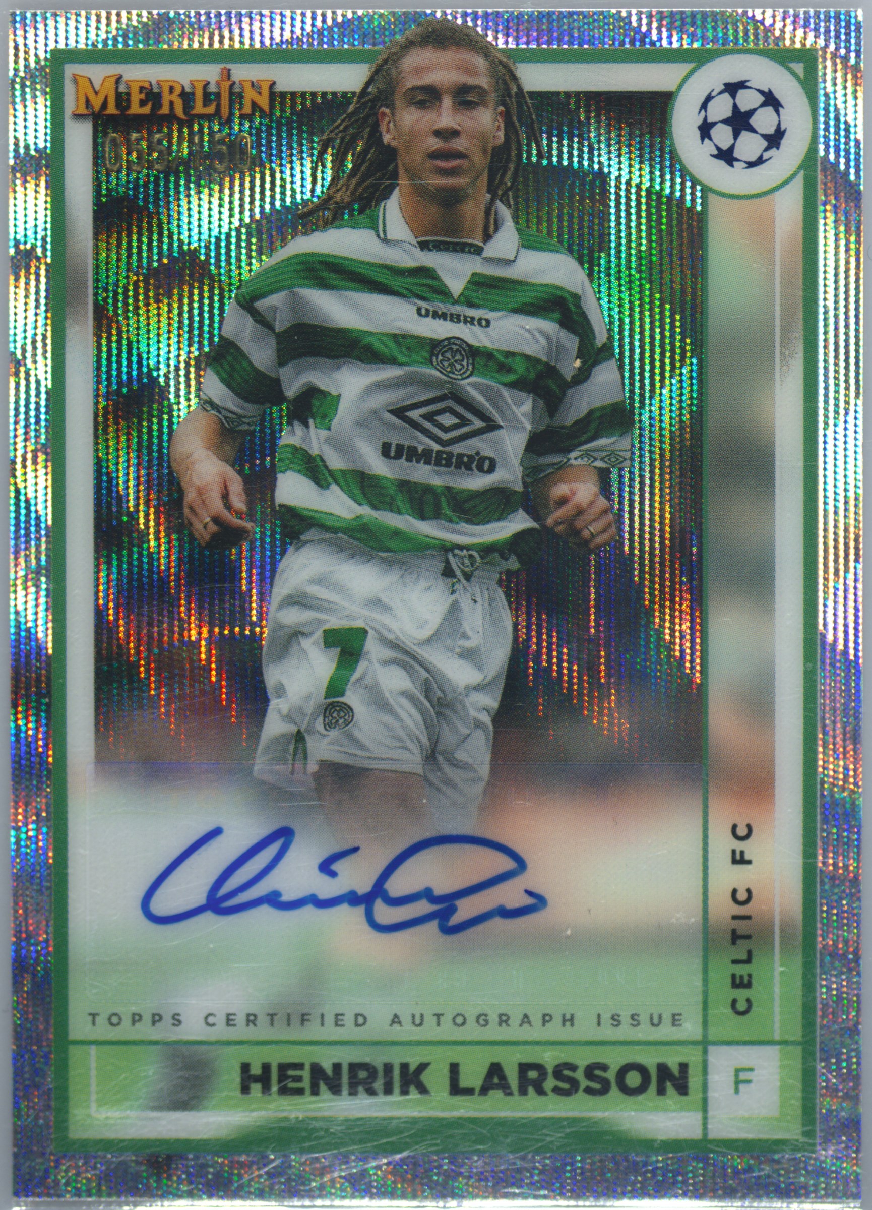 世界10枚限定！07/10！Topps LARSSON ラーション 直筆サイン Spec Details