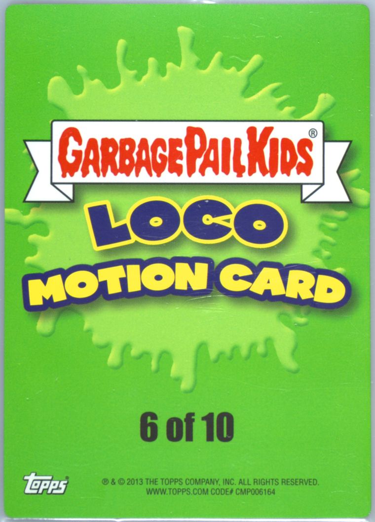 2013 Topps Garbage Pail Kids Series 3 Loco Motion #6 Banana Anna front