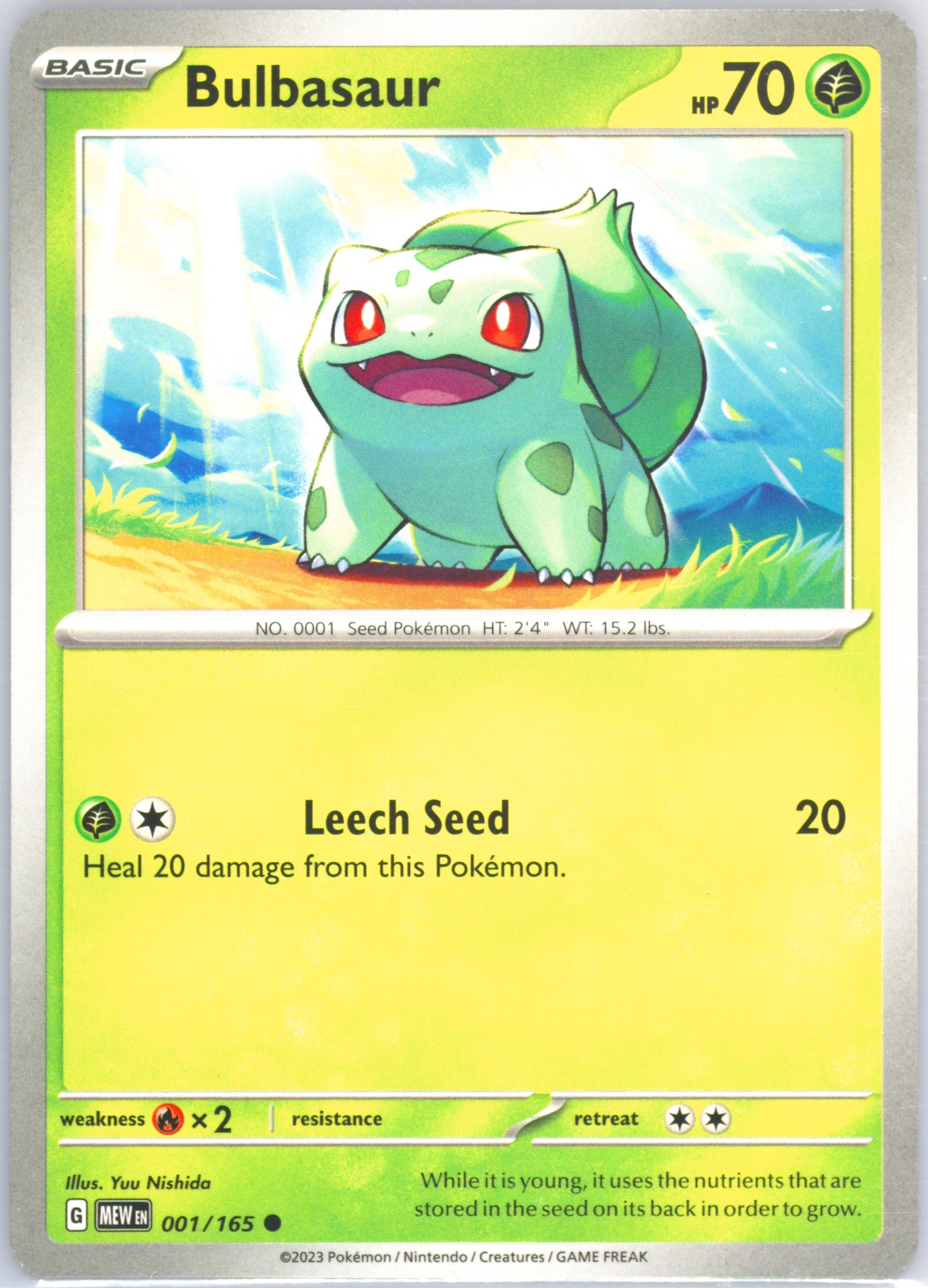 Bulbasaur card photo
