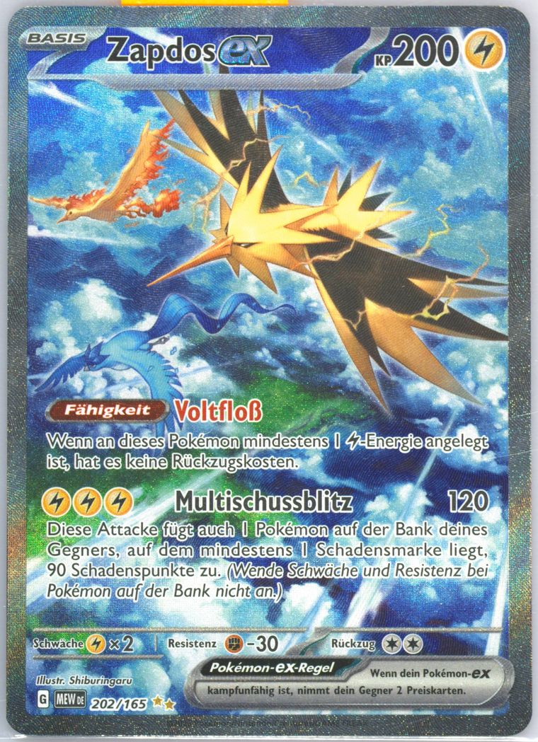 Zapdos EX (Mew De 151)