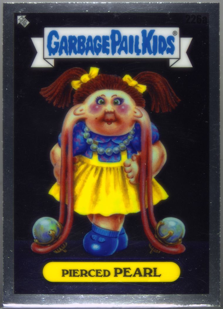 2023 Topps Garbage Pail Kids Sapphire Edition #226a Pierced Pearl front
