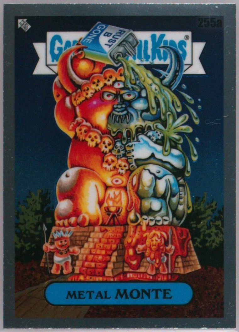 2023 Topps Garbage Pail Kids Sapphire Edition #255a Metal Monte front