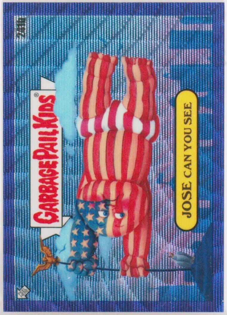 2023 Topps Garbage Pail Kids Chrome Purple Wave #241b Jose Can You See front