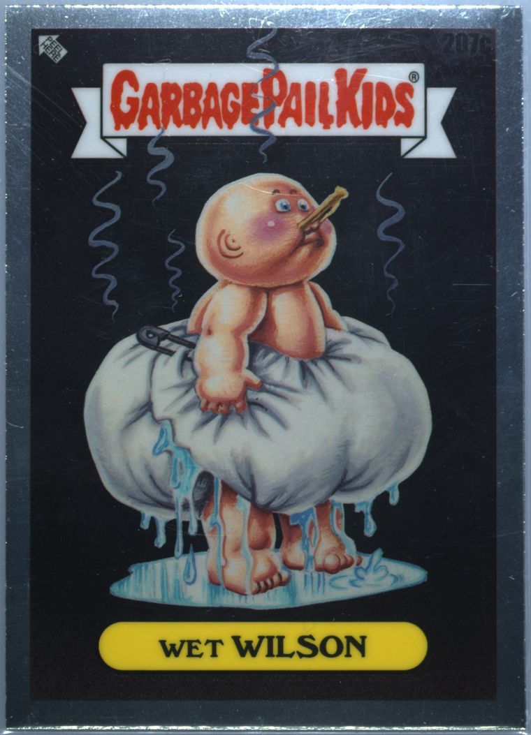 2023 Topps Garbage Pail Kids Chrome #207c Wet Wilson front