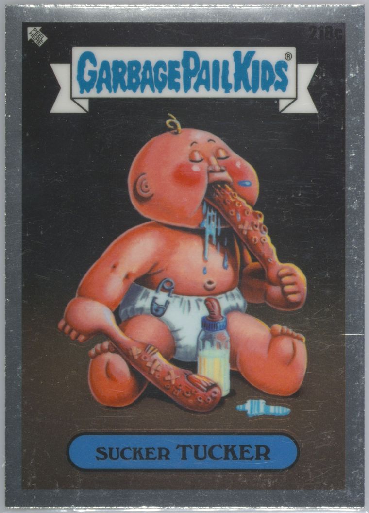 2023 Topps Garbage Pail Kids Chrome #218c Sucker Tucker front