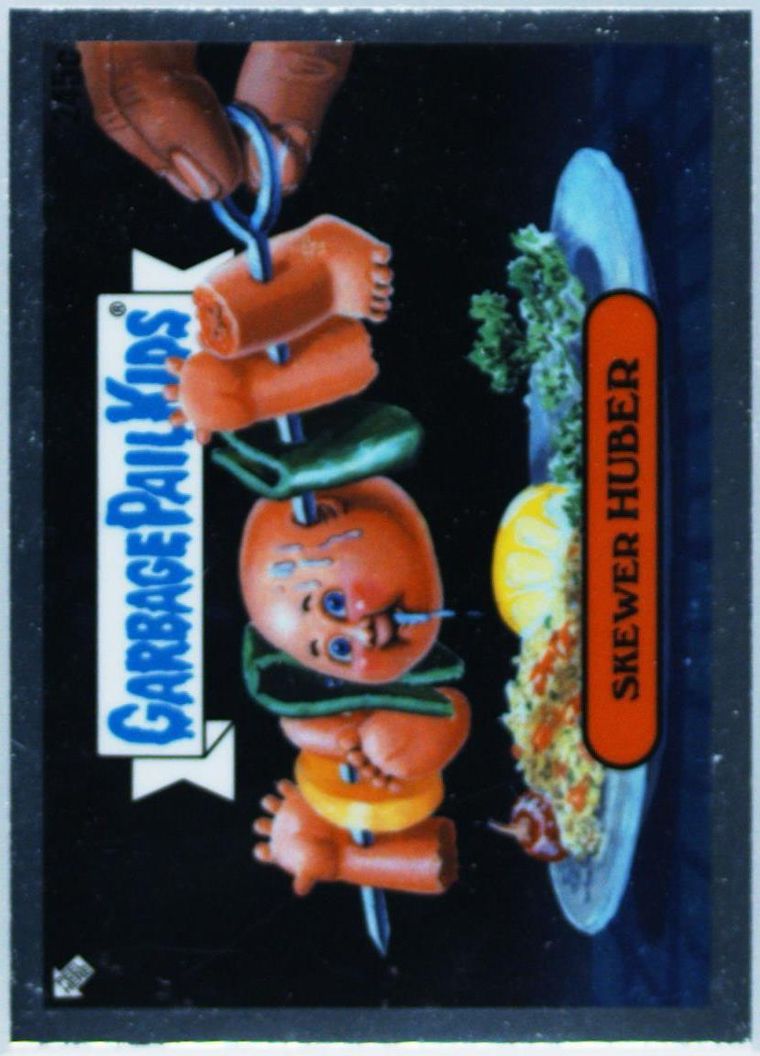 2023 Topps Garbage Pail Kids Chrome #245c Skewer Huber front