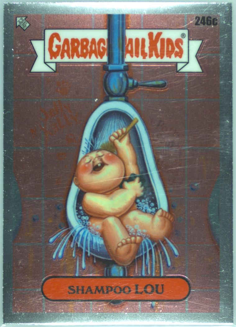 2023 Topps Garbage Pail Kids Chrome #246c Shampoo Lou front