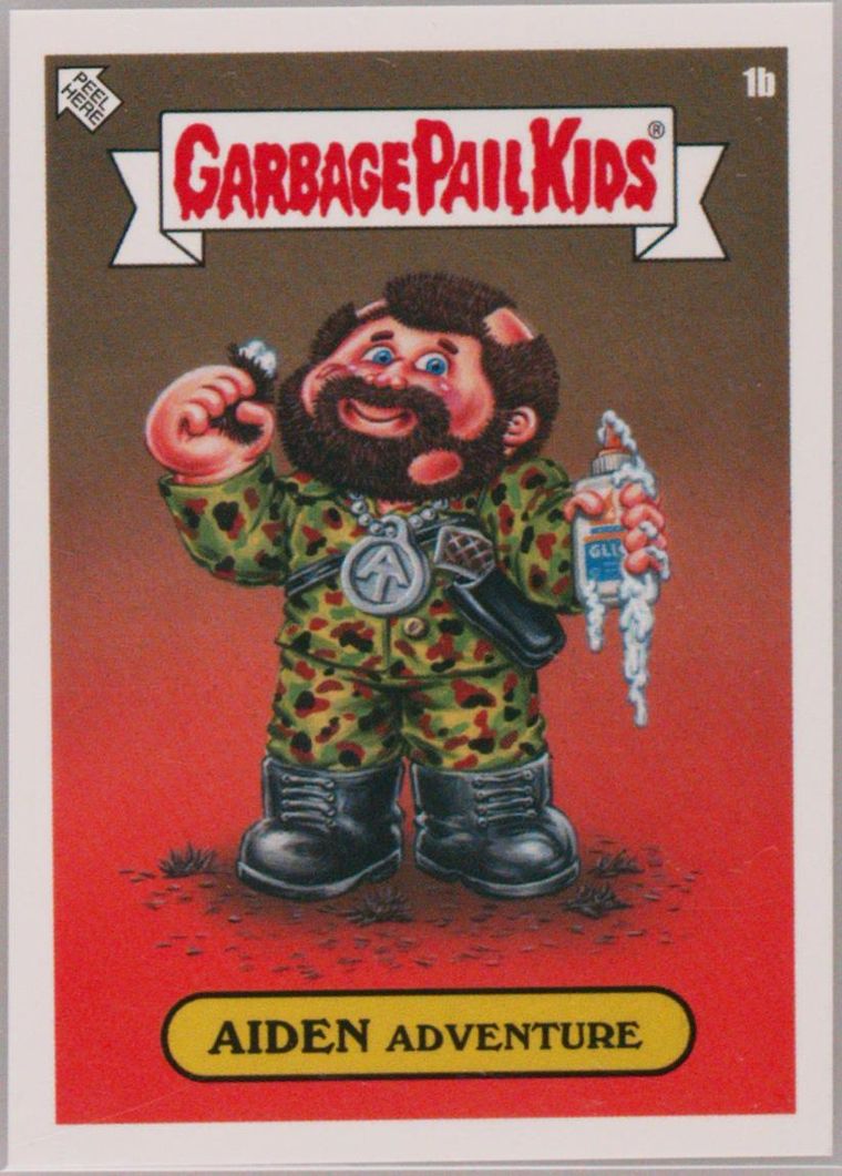 2023 Topps Garbage Pail Kids We Hate The '70s #1b Aiden Adventure front