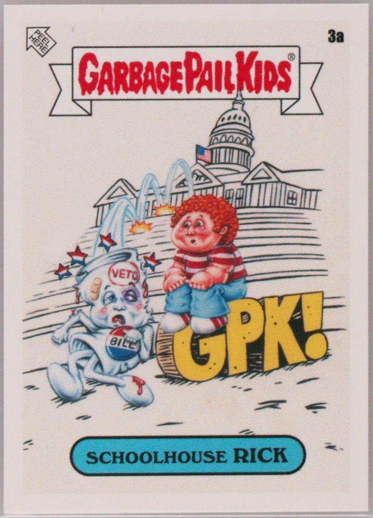 2023 Topps Garbage Pail Kids We Hate The '70s #3a Schoolhouse Rick front