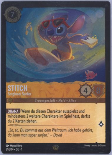 stitch pokemon card Lorcana - Reign of Jafar - Stitch - Experiment 626 (Enchanted) main image 1
