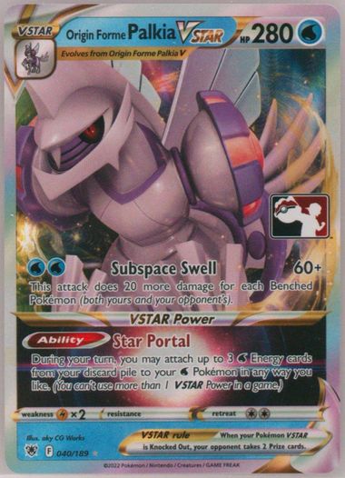 Auction Prices Realized Tcg Cards 2023 POKEMON PLAY! POKEMON PRIZE PACK:  SERIES 3 Origin Forme Palkia Vstar