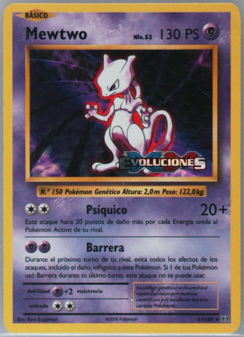 mewtwo 2016 pokemon card value Pokemon - Mewtwo - Evolutions 2016 Reverse Holo main image 1