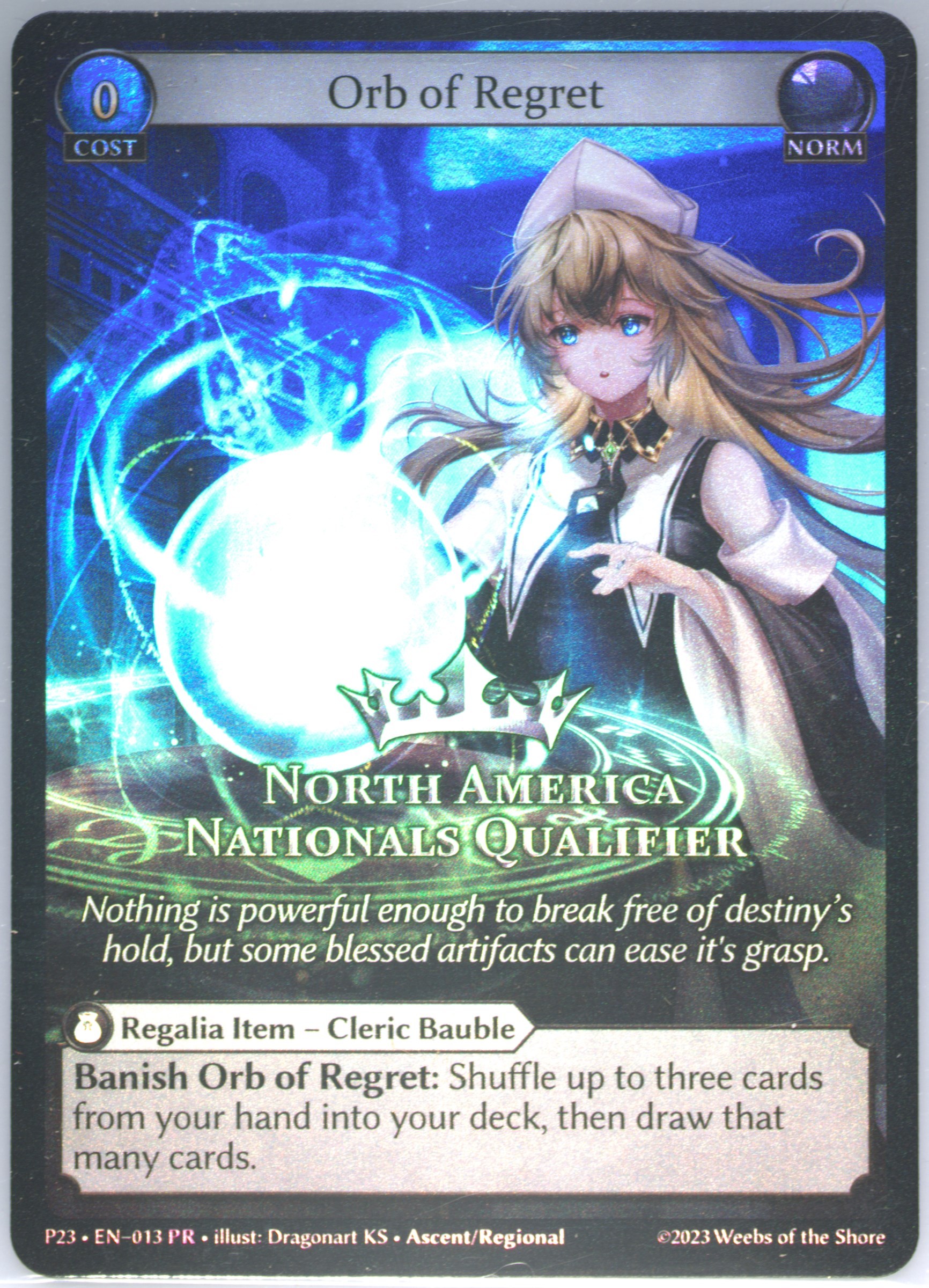 grand archive orb of glitter 限定　PR foil Nationals Orb Of Glitter CPR EN-014 Grand Archive TCG Store