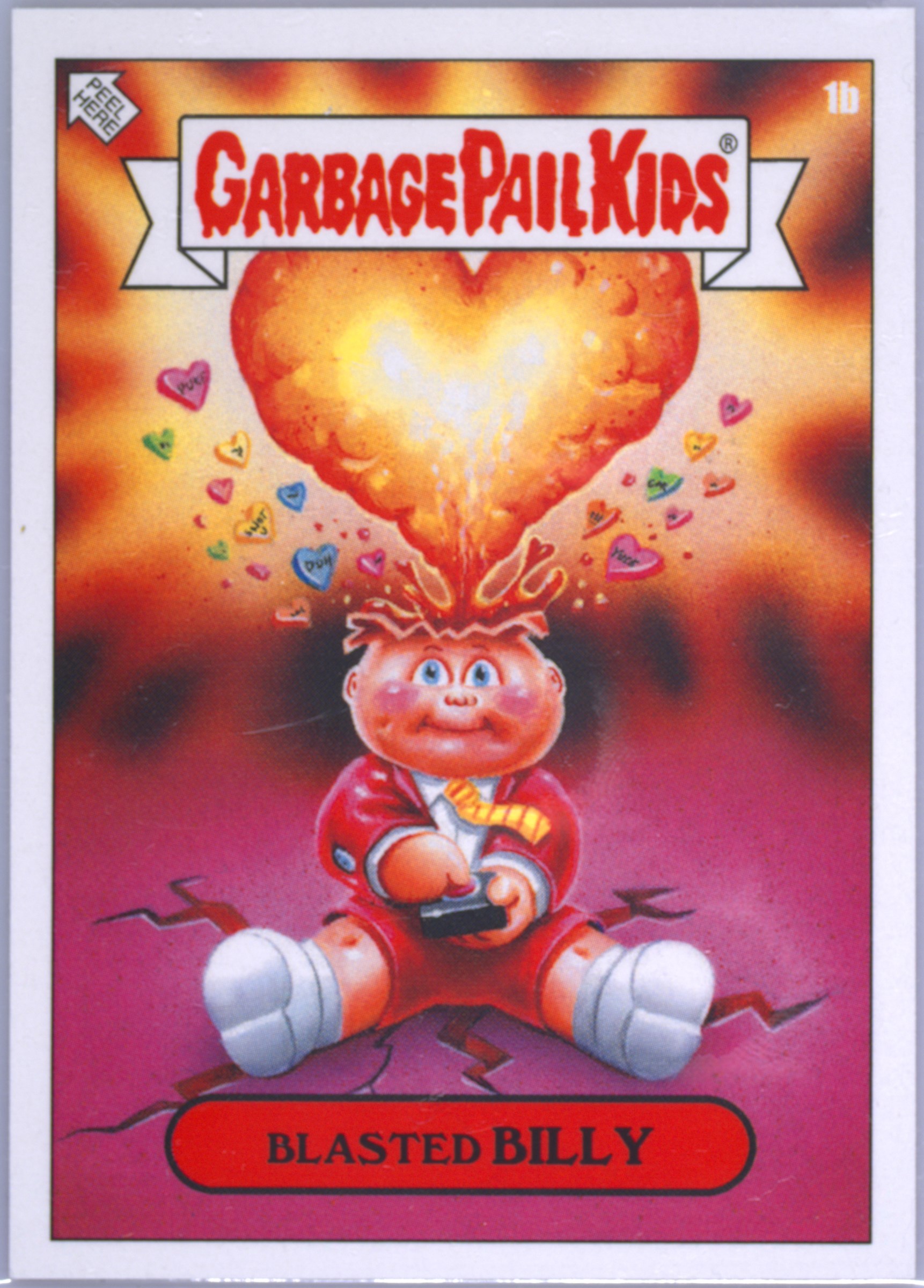 2019 Topps Garbage Pail Kids Valentine'S Day Is Gross #1b Blasted Billy front