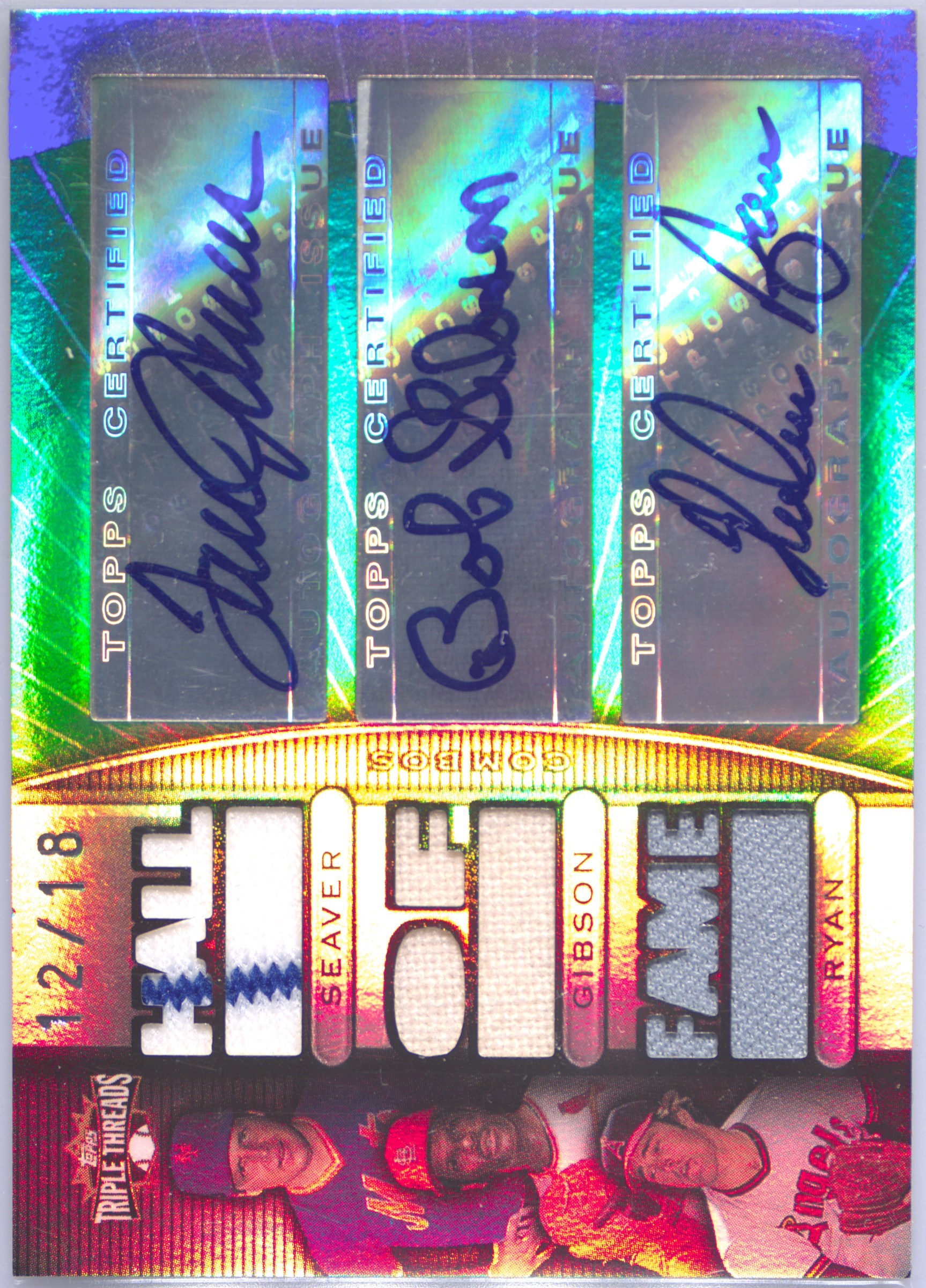 ゲームセンター・ゲームカード 13 topps triple threads relic autographs 2013 Topps Triple Threads Autograph Relic Combos Emerald