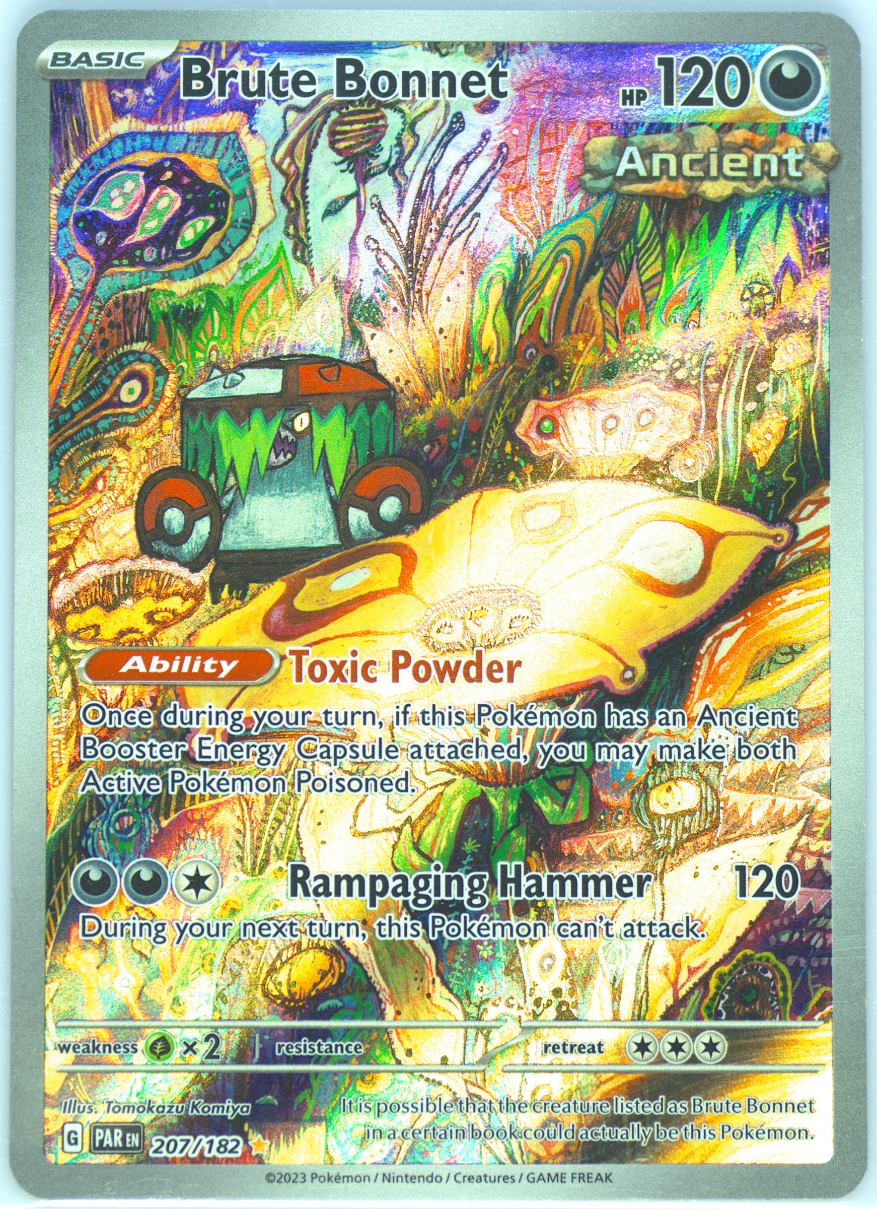 brute bonnet pokemon card JAPANESE POKEMON CARD BRUTE BONNET 077/066 ART RARE Sv4K – PKMhobby main image 0