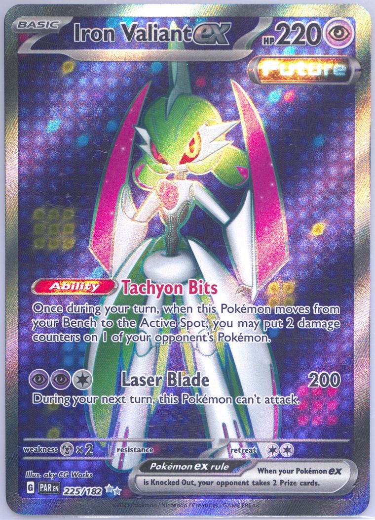 iron valiant pokemon card value 2024 Pokemon Terastal Fest EX Iron Valiant ex #213/187