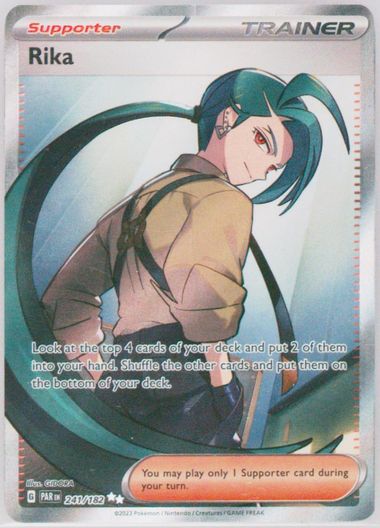 Rika 258/182 2023 Pokemon Paradox Rift Special Illustration