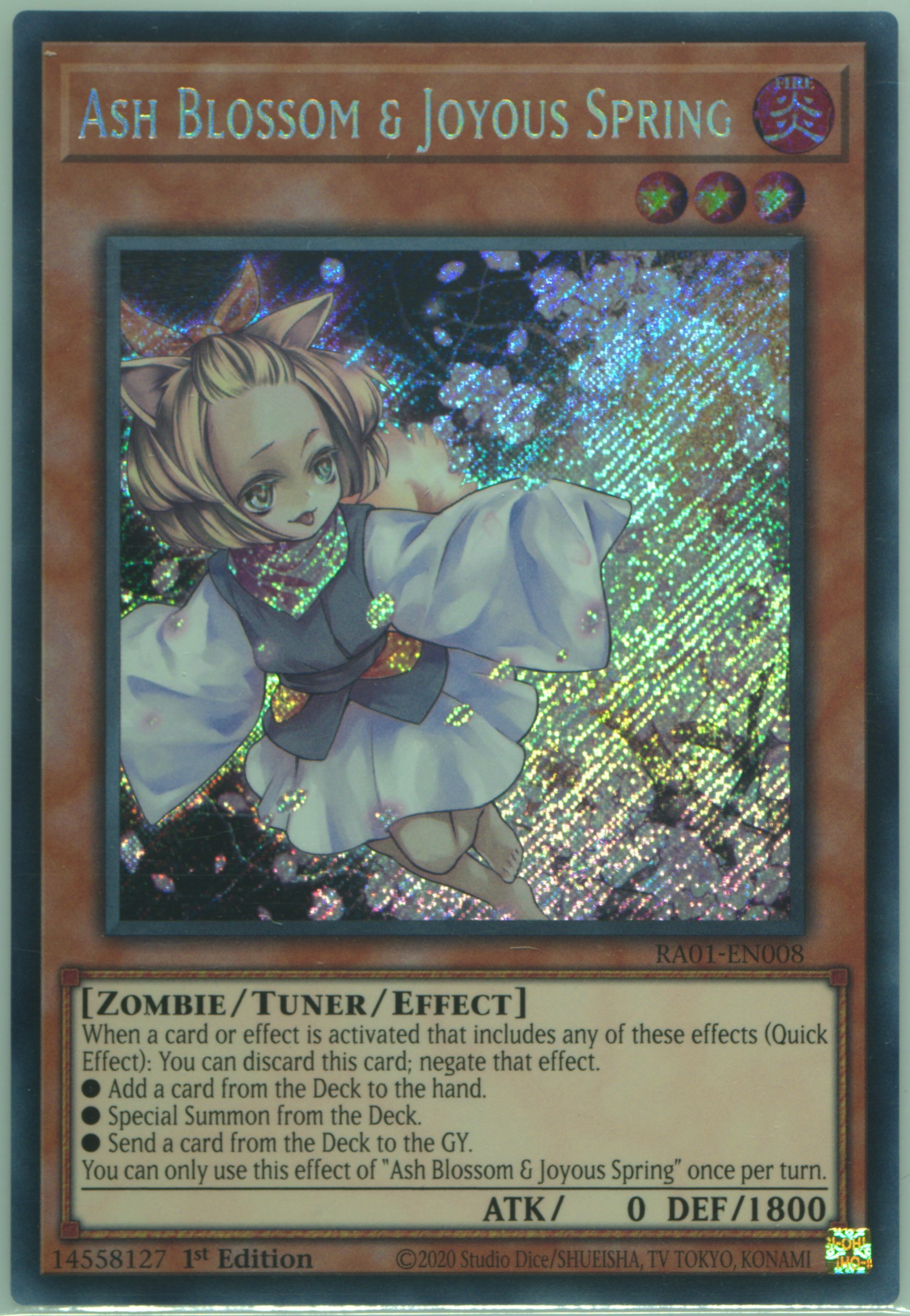 ⭐️【ARS10】灰流うらら 英語版 Ash Blossom レリーフ PSA 遊戯王 英語版 灰流うらら絵違い 25thレア RA04 北米版 予約 – トレカ