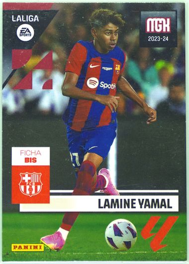 Carte Panini MGK Spéciale Lamine Yamal FC Barcelona - Noire Rare, Collector