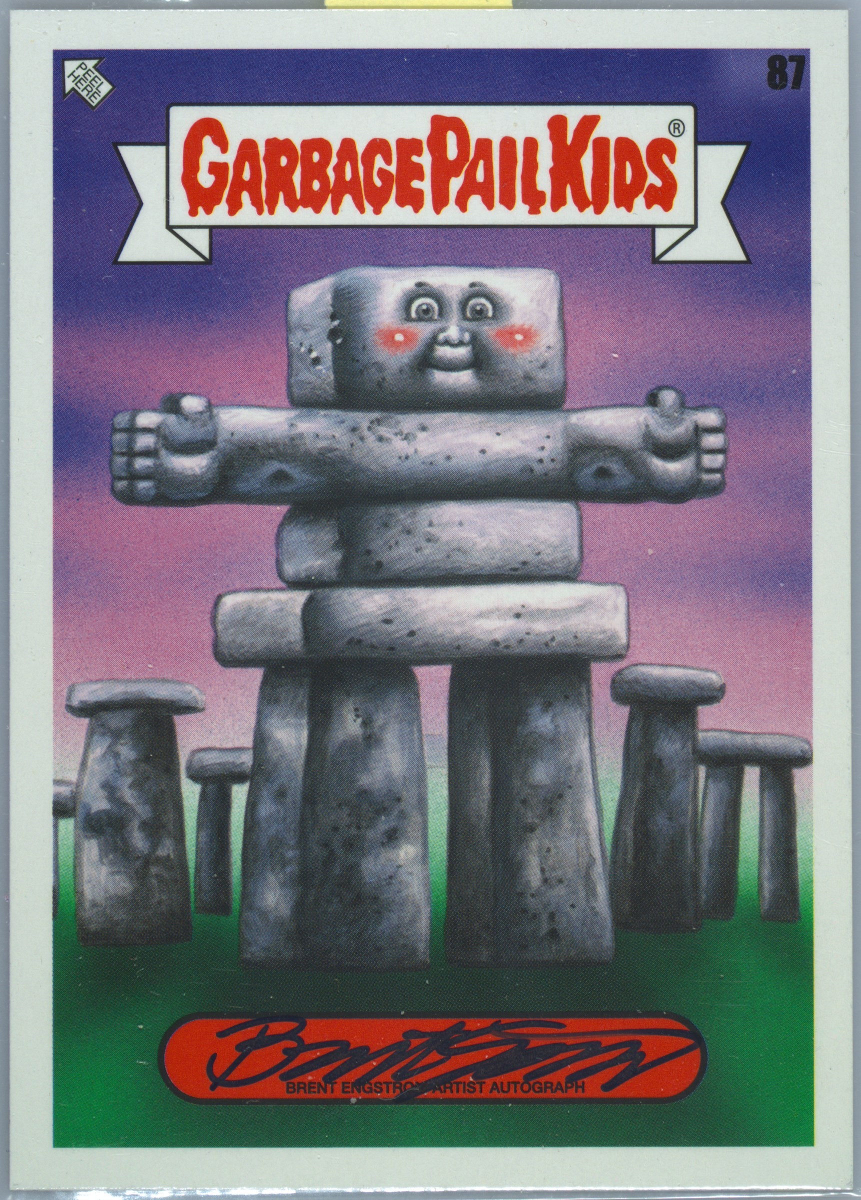 2023 Topps Garbage Pail Kids Go On Vacation Artist Autograph #87 Brent Engstrom front