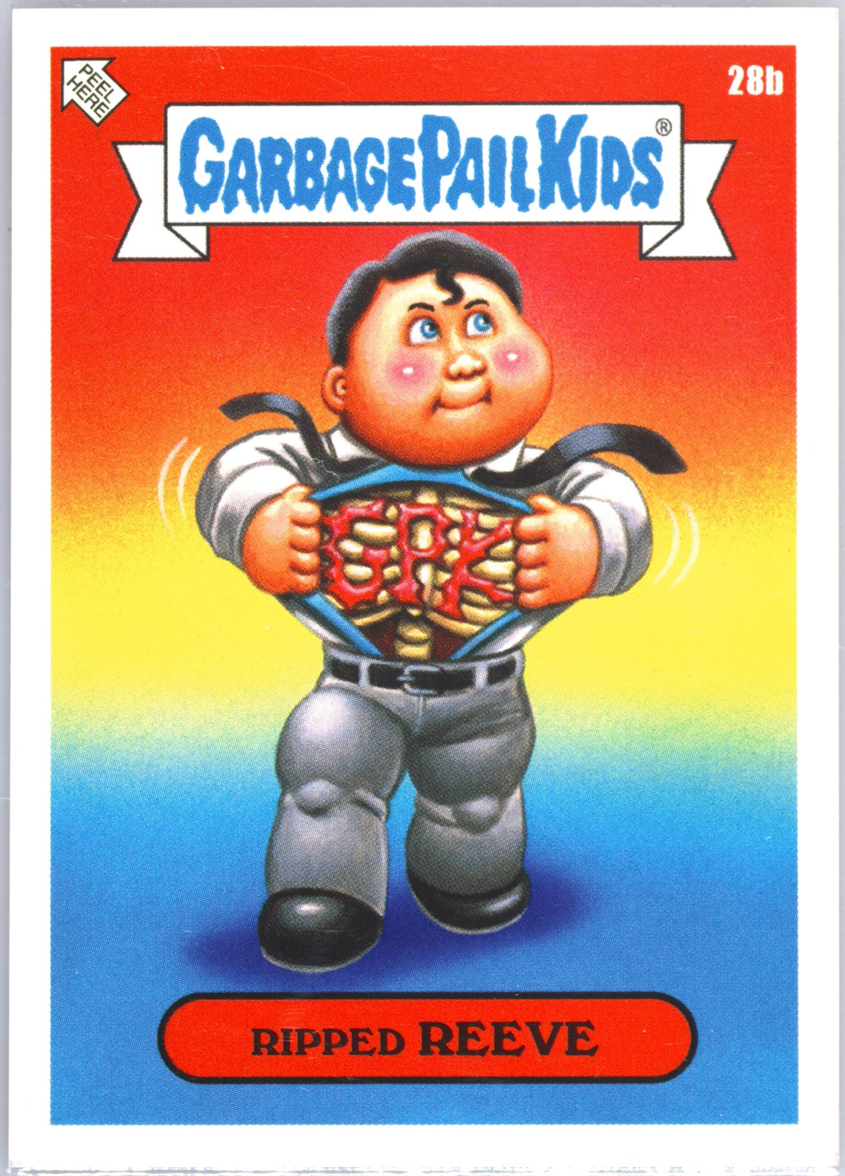 2023 Topps Garbage Pail Kids We Hate The '70s #28b Ripped Reeve front