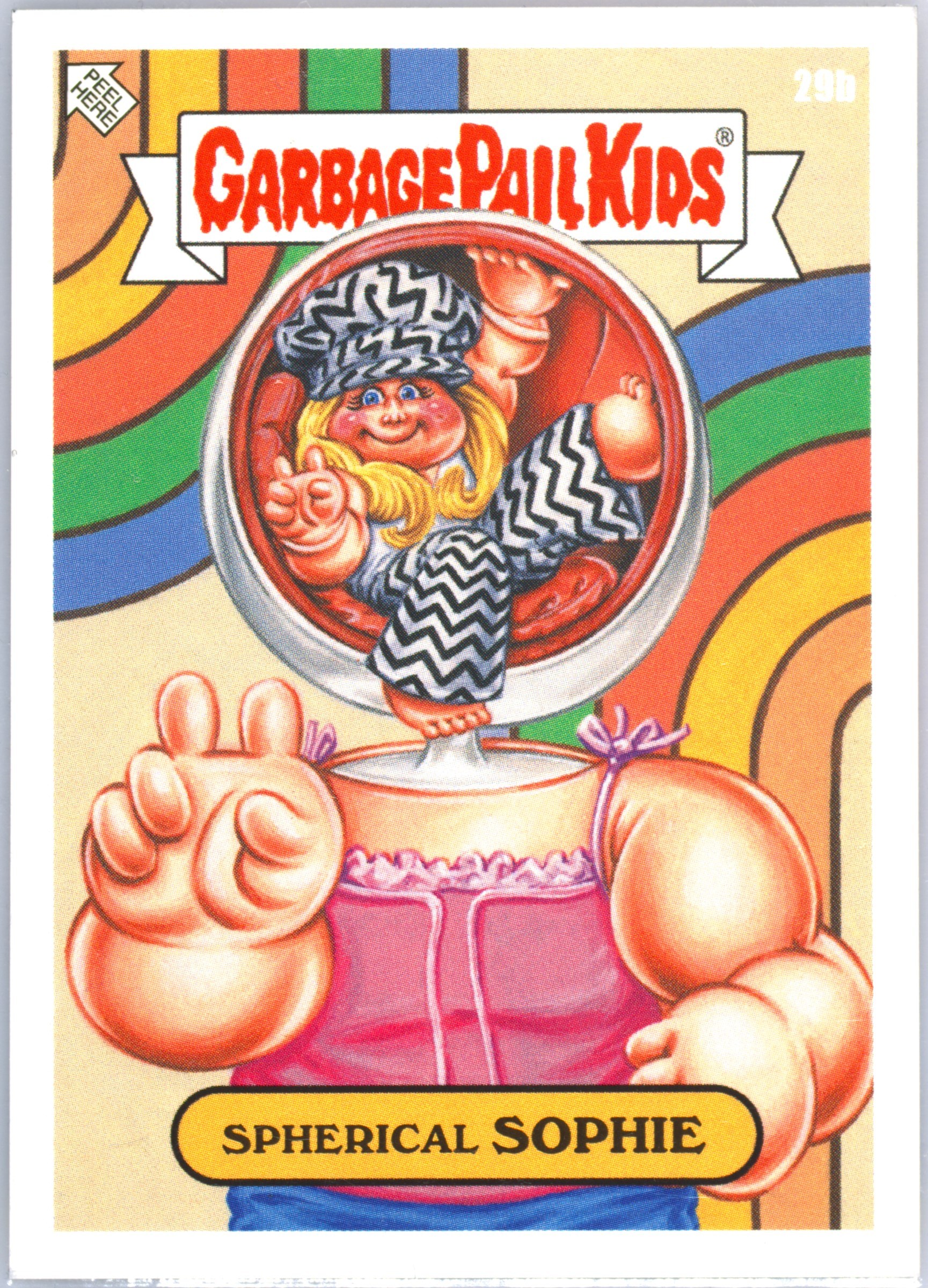 2023 Topps Garbage Pail Kids We Hate The '70s #29b Spherical Sophie front