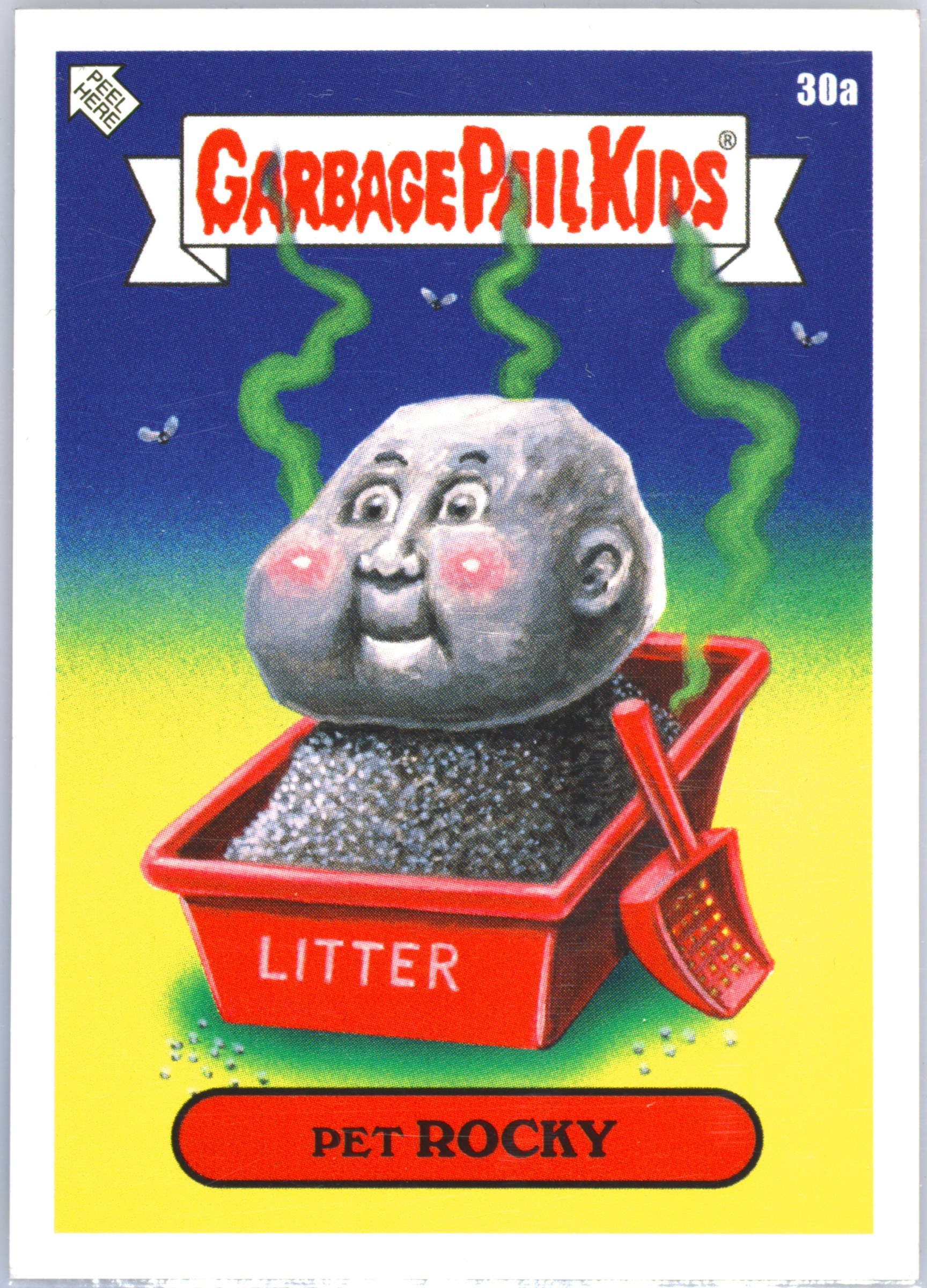 2023 Topps Garbage Pail Kids We Hate The '70s #30a Pet Rocky front