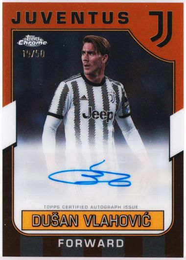 22-23 Topps Chrome VLAHOVIC 直筆サイン 50シリ Auction Prices Realized Soccer Cards 2022-23 TOPPS CHROME JUVENTUS