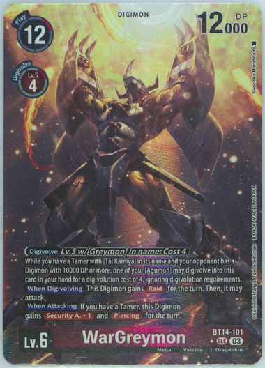Auction Prices Realized Tcg Cards 2023 DIGIMON BT14-BOOSTER