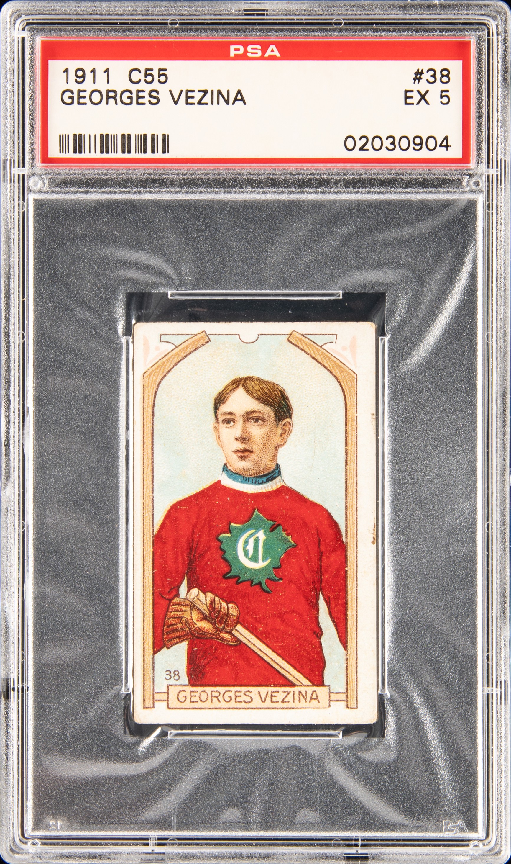 1911 C55 #38 GEORGES VEZINA PSA 5