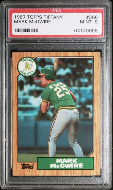 Lot - (Mint) 1987 Topps Mark McGwire Rookie #366 Baseball Card