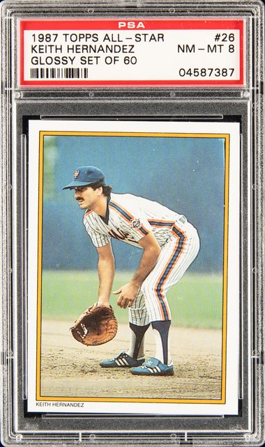 Keith Hernandez 1987 Topps Tiffany All Star Series Glossy Card #595