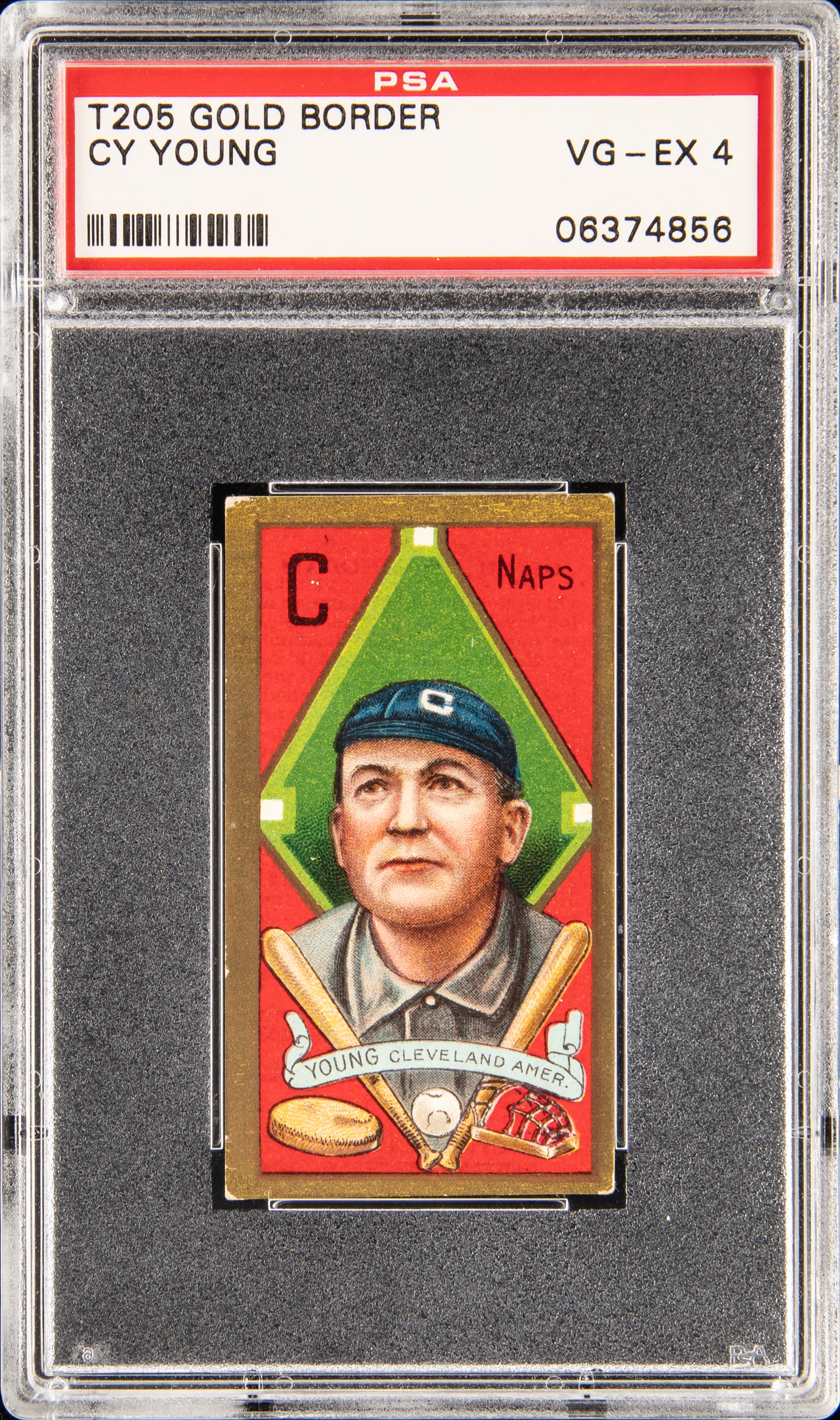 1911 T205 Gold Border Cy Young - PSA VG-EX 4