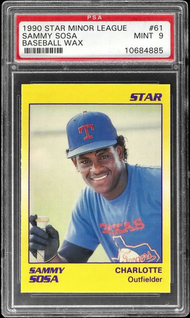  Sammy Sosa 1990 Fleer Rookie Card (PSA) - Baseball