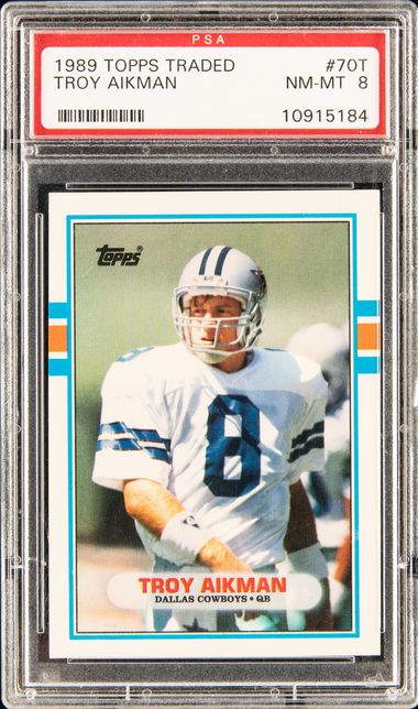 Barry Sanders (Detroit Lions) 1989 Topps Traded Football #83T RC Rookie Card  - PSA 10 GEM MINT (New Label)