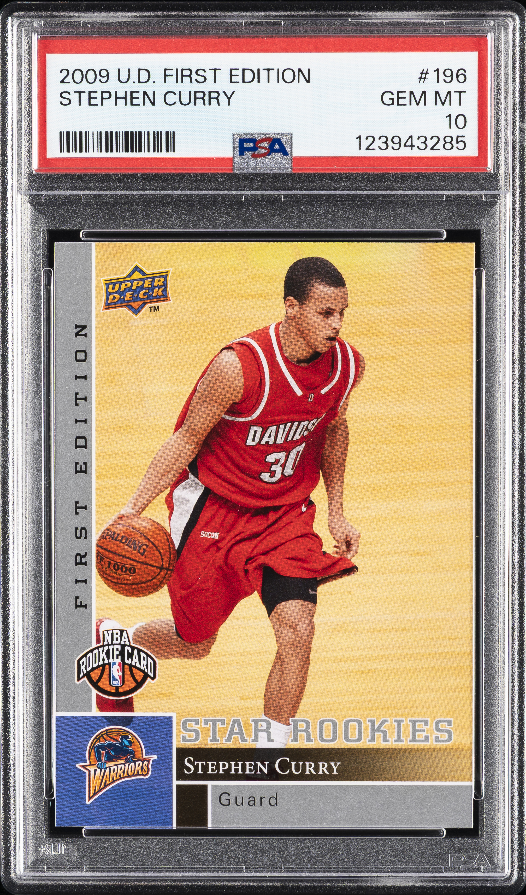 Stephen Curry 2009 Upper Deck #196 First Edition Price Guide