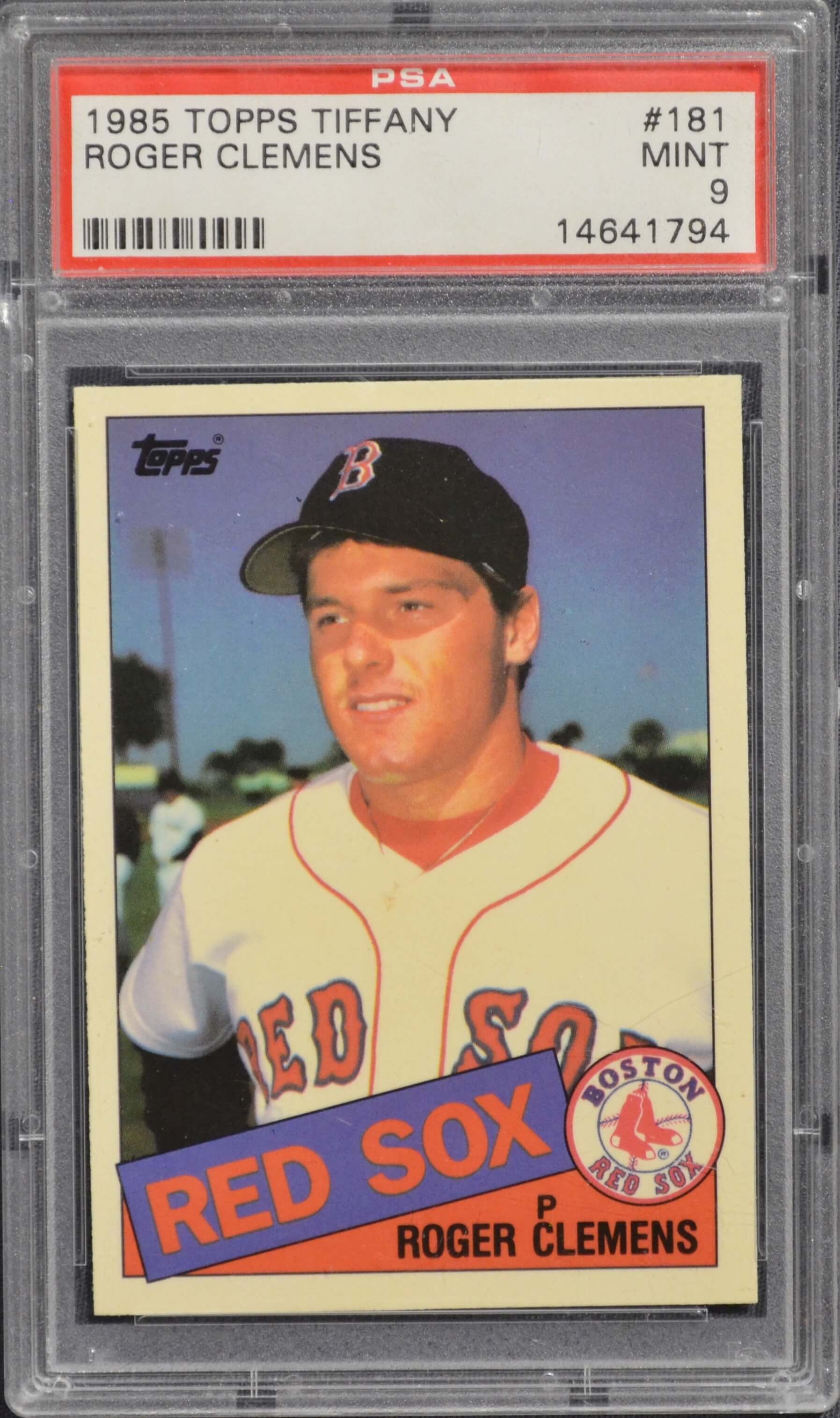 1985 Topps Tiffany #181 Roger Clemens Rookie Card – PSA MINT 9