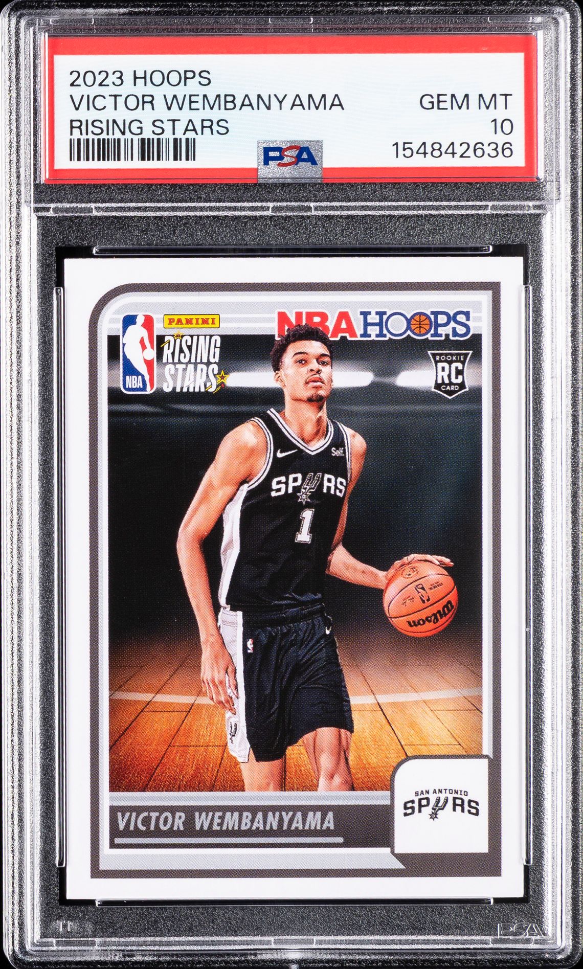 WEMBANYAMA PANINI NBA HOOPS RISING STARS 2023