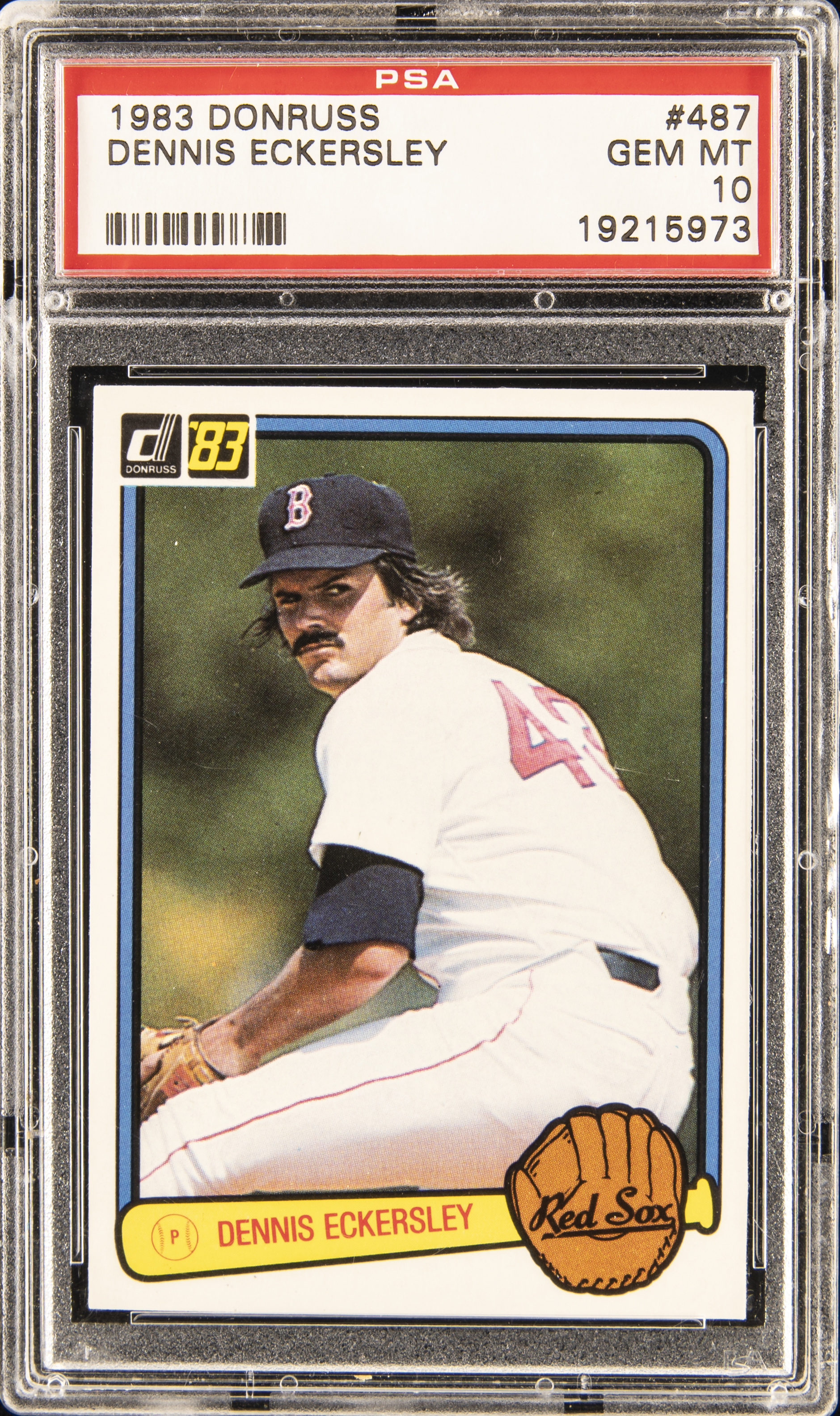 1983 Donruss 487 Dennis Eckersley – PSA GEM MT 10