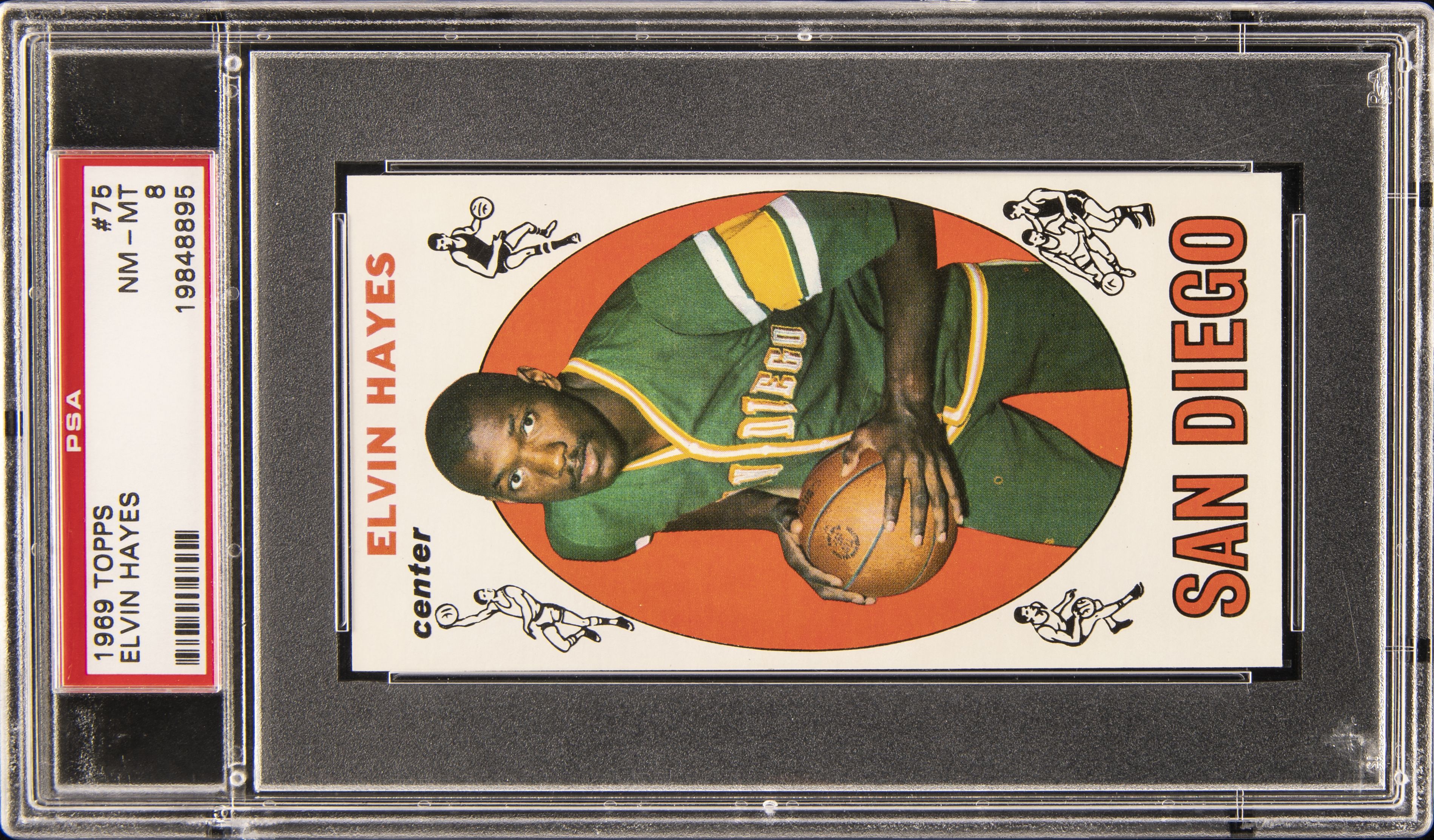 1969-70 Topps #75 Elvin Hayes Rookie Card – PSA NM-MT 8