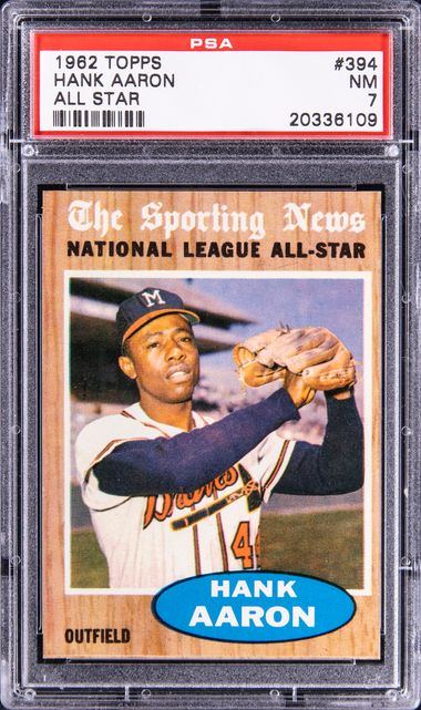 1976 Topps #550 Hank Aaron Milwaukee Brewers Baseball Card Nm