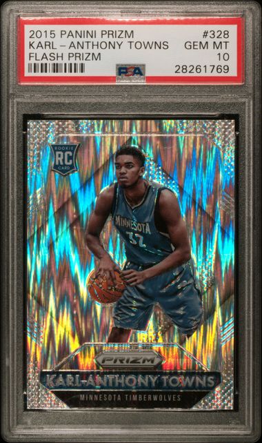 2015-16 Panini Prizm Flash Prizm #328 Karl-Anthony Towns Rookie