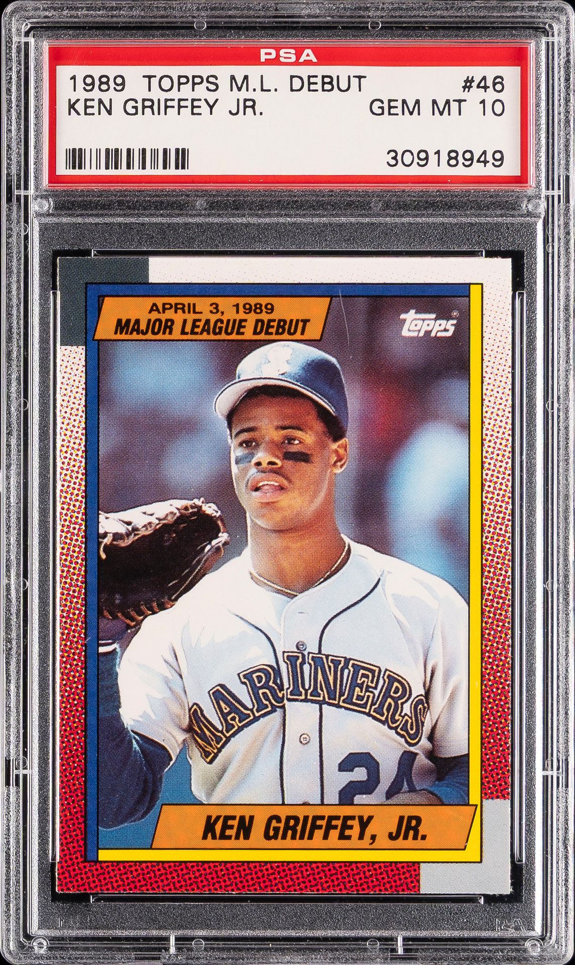 GRIFFEY TOPPS '89 M.L. DEBUT 1990