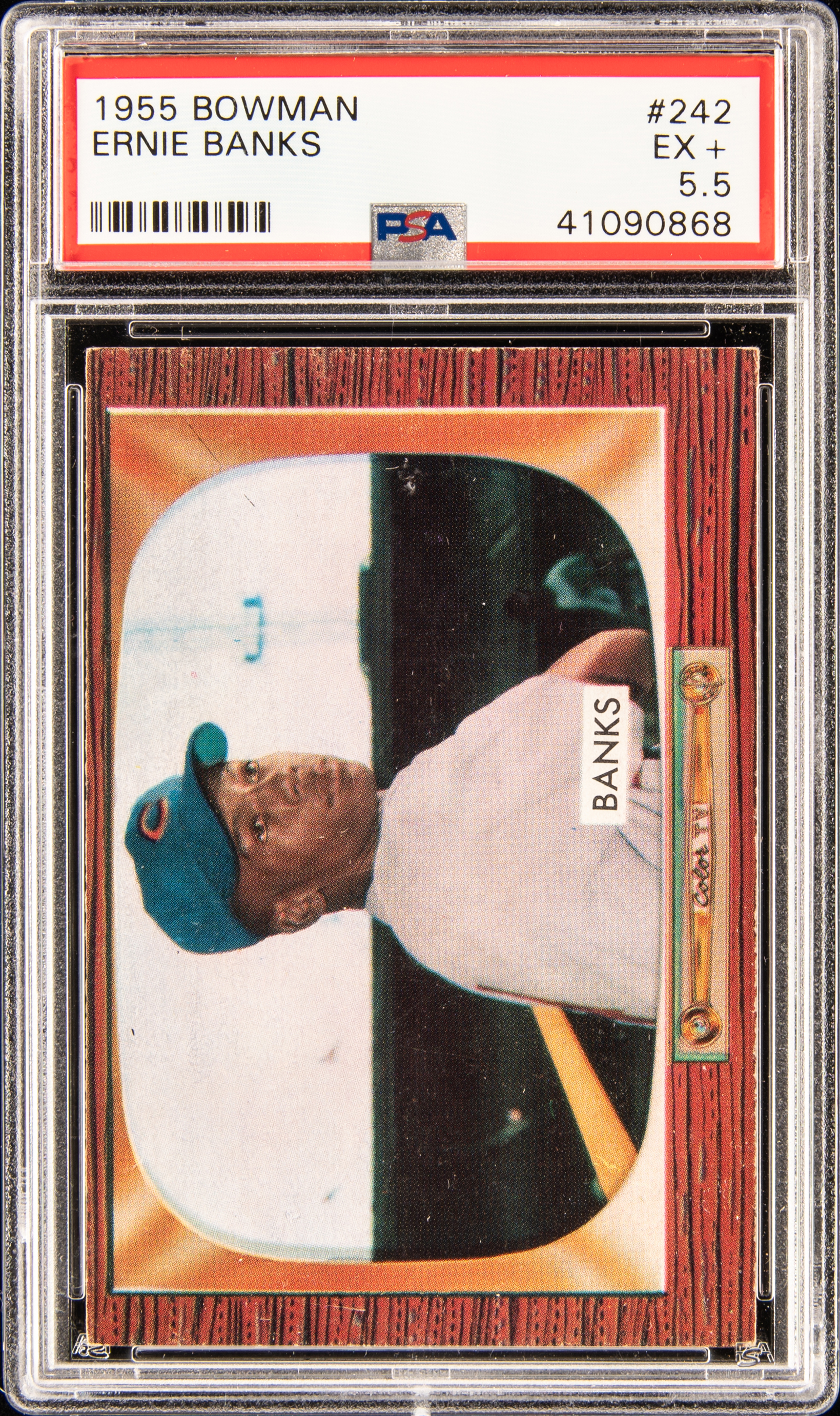 1955 Bowman #242 Ernie Banks PSA 5.5