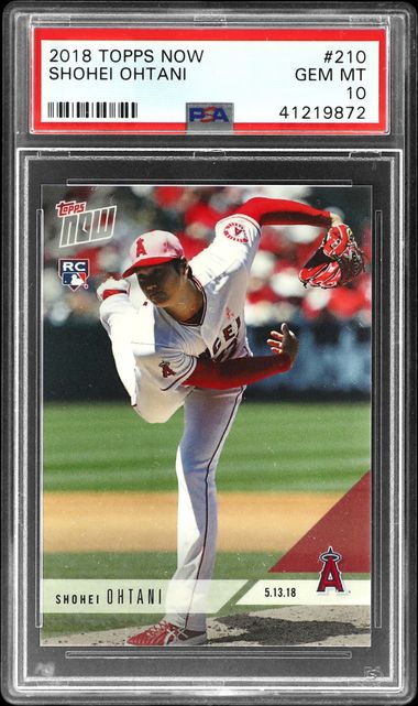 Shohei Ohtani 2018 Topps Now #136J Japanese RC (PSA 10)