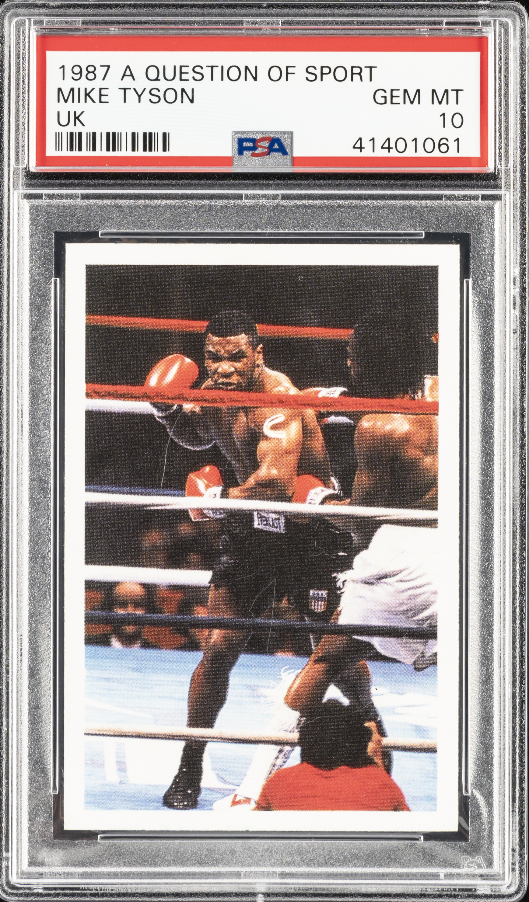 1987 A Question Of Sport Uk Mike Tyson – PSA GEM MT 10