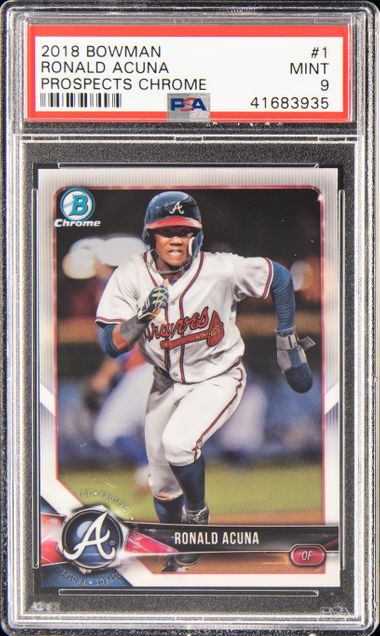 Sold at Auction: 2018 Topps Throwback Thursday Ronald Acuna Jr